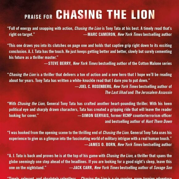Chasing the Lion: A Garrett Sinclair Novel (Garrett Sinclair, 1) Hardcover - Picture 3 of 4